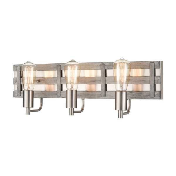 Atlas Brigantine 2-Light Vanity Light - Coastal Charm with Modern Design for Bright Bathroom Spaces Weathered Driftwood 23'' WL11223-NK