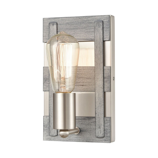 Atlas Brigantine 2-Light Vanity Light - Coastal Charm with Modern Design for Bright Bathroom Spaces Weathered Driftwood 5'' WL11224-NK