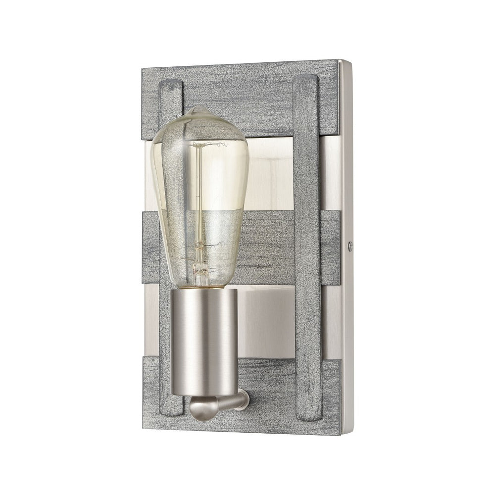 Atlas Brigantine 2-Light Vanity Light - Coastal Charm with Modern Design for Bright Bathroom Spaces Weathered Driftwood 5'' WL11224-NK
