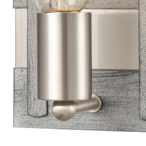 Atlas Brigantine 2-Light Vanity Light - Coastal Charm with Modern Design for Bright Bathroom Spaces Weathered Driftwood 5'' WL11224-NK