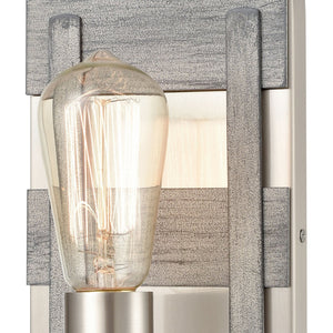 Atlas Brigantine 2-Light Vanity Light - Coastal Charm with Modern Design for Bright Bathroom Spaces Weathered Driftwood 5'' WL11224-NK