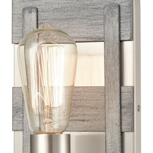 Atlas Brigantine 2-Light Vanity Light - Coastal Charm with Modern Design for Bright Bathroom Spaces Weathered Driftwood 5'' WL11224-NK