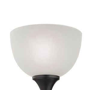 Atlas Bristol Elegant 1-Light Vanity Fixture - Transitional Design with White Glass Shade for Your Bath Oil Rubbed Bronze with White Glass WL11228-BN