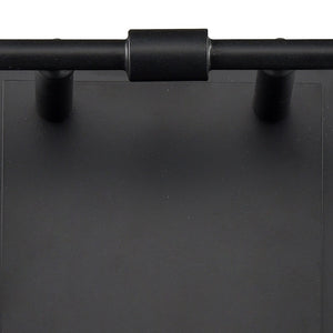 Atlas Brookville 2-Light Vanity Light Fixture - Midcentury Design with Clear Glass Shades for Modern Spaces Matte Black 15'' WL11231-BK