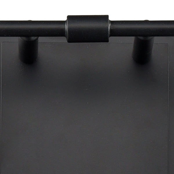 Atlas Brookville 2-Light Vanity Light Fixture - Midcentury Design with Clear Glass Shades for Modern Spaces Matte Black 15'' WL11231-BK
