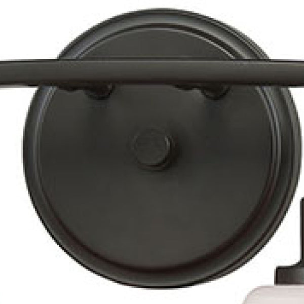Atlas Casual Mission 4-Light Vanity Light – Timeless Design with Rounded Opal Glass Shades for Warmth Oil Rubbed Bronze WL11248-BZ