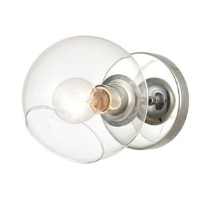 Atlas Claro 4-Light Vanity Fixture - Modern Clear Glass Spheres for Bright Bathroom Illumination Polished Chrome 6'' WL11260-CH