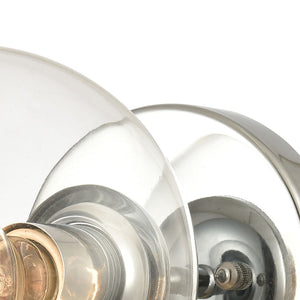 Atlas Claro 4-Light Vanity Fixture - Modern Clear Glass Spheres for Bright Bathroom Illumination Polished Chrome 6'' WL11260-CH