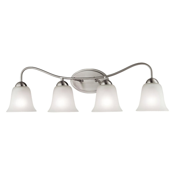 Atlas Conway 32'' Wide 4-Light Vanity Fixture - Timeless Brushed Nickel Design for Elegant Illumination WL11262-NK