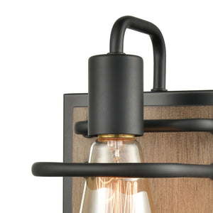Atlas Copley 3-Light Vanity Light Fixture - Stylish Industrial Design with Aspen-Finished Backplate Matte Black 6'' WL11266-BK