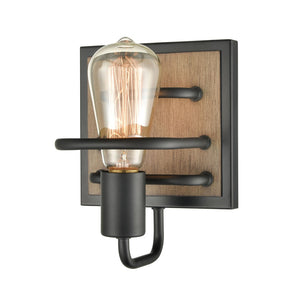 Atlas Copley 3-Light Vanity Light Fixture - Stylish Industrial Design with Aspen-Finished Backplate Matte Black 6'' WL11266-BK