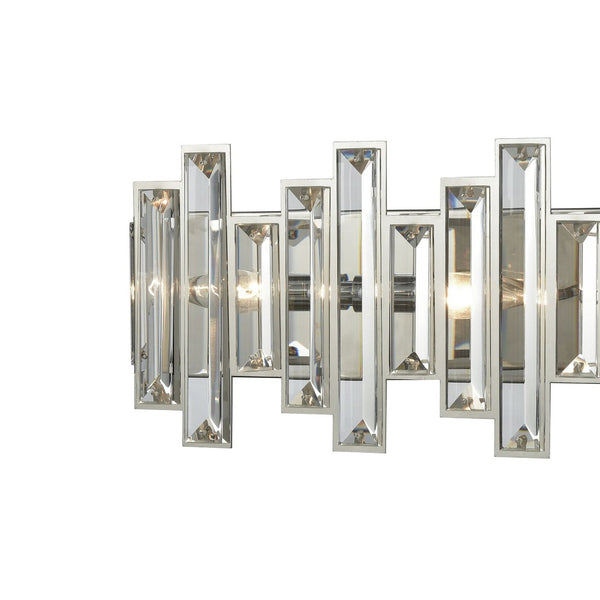 Atlas Crystal Heights 25'' Wide 4-Light Vanity Light - Modern Polished Chrome with Striking Crystal Design WL11268-CH
