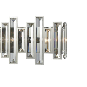 Atlas Crystal Heights 25'' Wide 4-Light Vanity Light - Modern Polished Chrome with Striking Crystal Design WL11268-CH