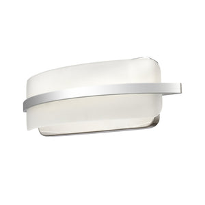 Atlas Curvato LED Vanity Light Fixture – Modern Design with Soft Illumination for Elegant Bathrooms and Dressing Areas Polished Chrome 16'' WL11271-CH