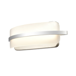 Atlas Curvato LED Vanity Light Fixture – Modern Design with Soft Illumination for Elegant Bathrooms and Dressing Areas Polished Chrome 16'' WL11271-CH