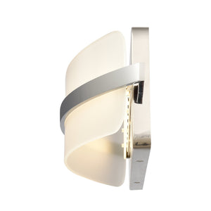 Atlas Curvato LED Vanity Light Fixture – Modern Design with Soft Illumination for Elegant Bathrooms and Dressing Areas Polished Chrome 25.5'' WL11272-CH