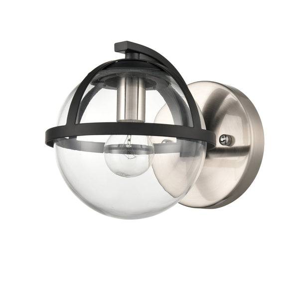 Atlas Davenay 2-Light Vanity Light Fixture – Midcentury Modern Design for Stylish Bathroom Illumination Satin Nickel 6'' WL11277-NK