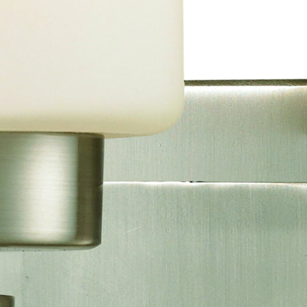 Atlas Dawson 10" High 1-Light Wall Sconce - Elegant Transitional Design with Soft White Glass Shade Brushed Nickel 5'' WL11278-NK