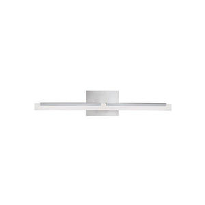 Atlas Double L Sconce 26'' Wide Modern Integrated LED Vanity Light - Brushed Nickel, Stylish & Efficient WL11281-NK