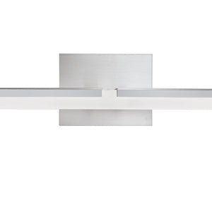 Atlas Double L Sconce 26'' Wide Modern Integrated LED Vanity Light - Brushed Nickel, Stylish & Efficient WL11281-NK