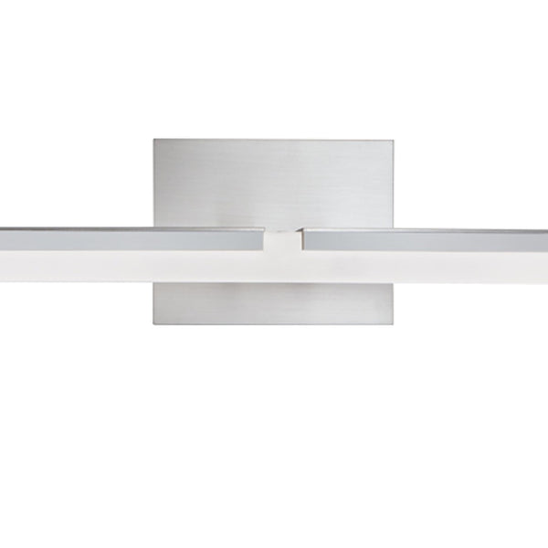 Atlas Double L Sconce 26'' Wide Modern Integrated LED Vanity Light - Brushed Nickel, Stylish & Efficient WL11281-NK