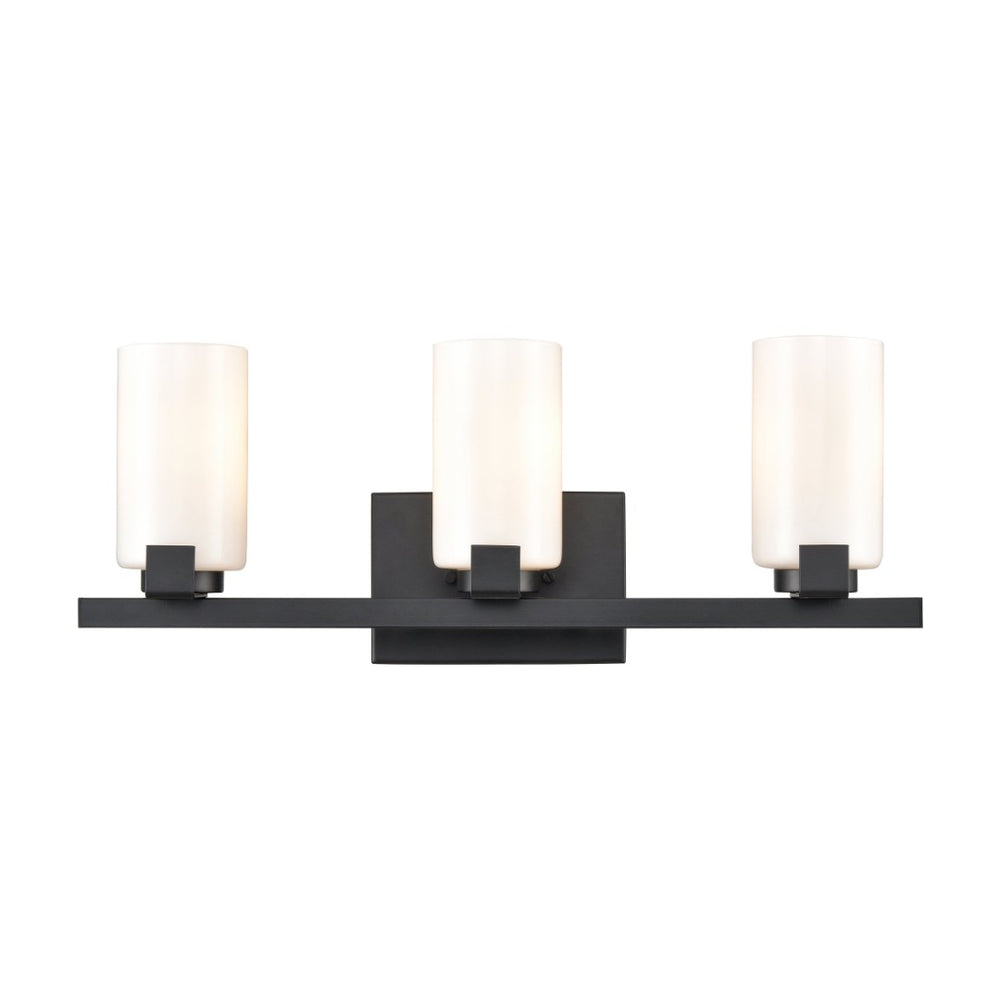 Atlas Dressler 22'' Wide 3-Light Vanity Light – Stylishly Illuminate Your Bathroom with Modern Elegance Matte Black WL11282-BK