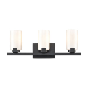 Atlas Dressler 22'' Wide 3-Light Vanity Light – Stylishly Illuminate Your Bathroom with Modern Elegance Matte Black WL11282-BK