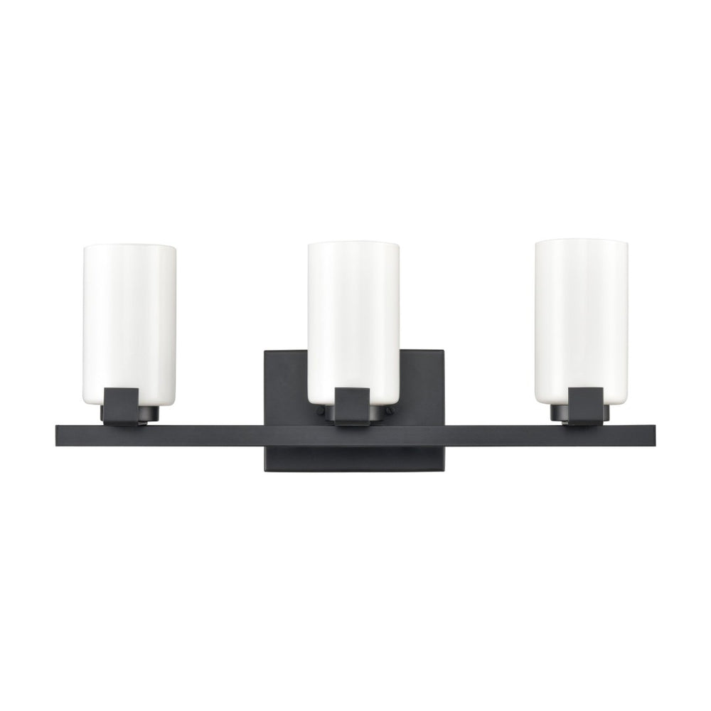 Atlas Dressler 22'' Wide 3-Light Vanity Light – Stylishly Illuminate Your Bathroom with Modern Elegance Matte Black WL11282-BK