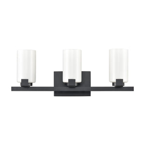 Atlas Dressler 22'' Wide 3-Light Vanity Light – Stylishly Illuminate Your Bathroom with Modern Elegance Matte Black WL11282-BK