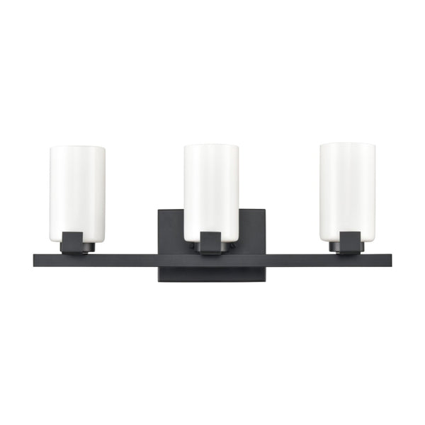 Atlas Dressler 22'' Wide 3-Light Vanity Light – Stylishly Illuminate Your Bathroom with Modern Elegance Matte Black WL11282-BK