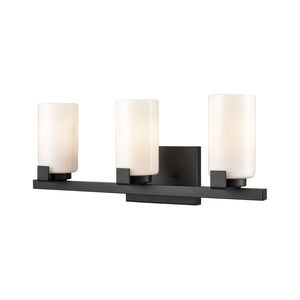 Atlas Dressler 22'' Wide 3-Light Vanity Light – Stylishly Illuminate Your Bathroom with Modern Elegance Matte Black WL11282-BK
