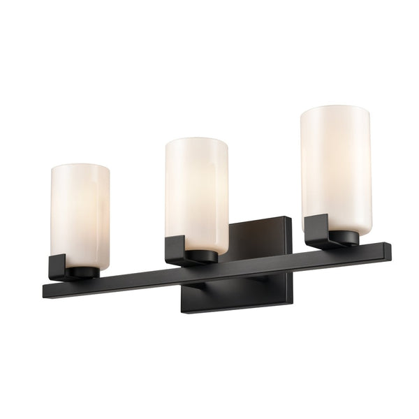 Atlas Dressler 22'' Wide 3-Light Vanity Light – Stylishly Illuminate Your Bathroom with Modern Elegance Matte Black WL11282-BK