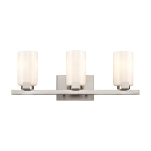 Atlas Dressler 22'' Wide 3-Light Vanity Light – Stylishly Illuminate Your Bathroom with Modern Elegance Brushed Nickel WL11282-NK