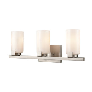 Atlas Dressler 22'' Wide 3-Light Vanity Light – Stylishly Illuminate Your Bathroom with Modern Elegance Brushed Nickel WL11282-NK