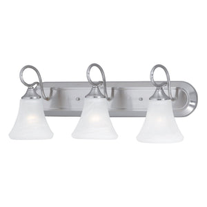 Atlas Elipse 2-Light Vanity Light Fixture - Elegant Tulip Shades for Soft, Flattering Illumination Design Brushed Nickel 24'' WL11284-NK