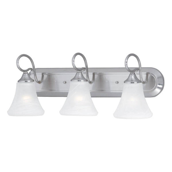 Atlas Elipse 2-Light Vanity Light Fixture - Elegant Tulip Shades for Soft, Flattering Illumination Design Brushed Nickel 24'' WL11284-NK