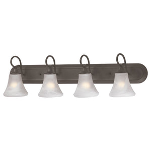 Atlas Elipse 3-Light Vanity Light Fixture - Elegant Frosted Glass Shades for Modern & Classic Spaces Painted Bronze 36'' WL11285-BZ