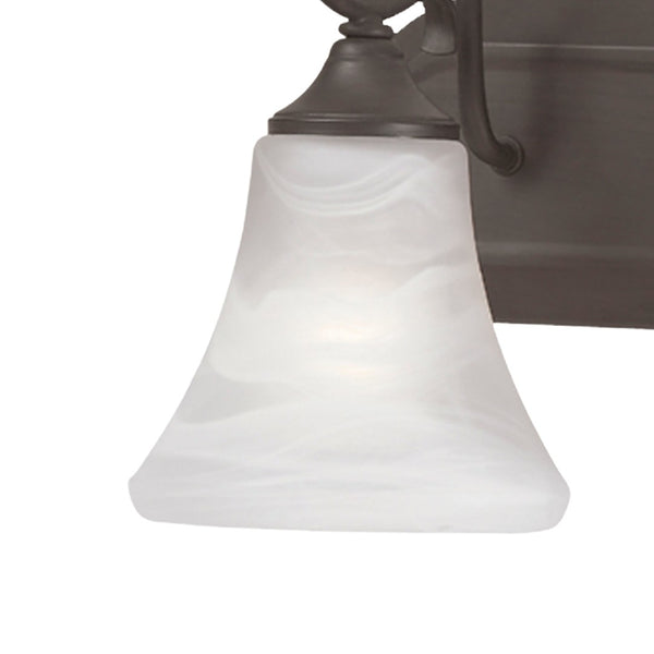 Atlas Elipse 3-Light Vanity Light Fixture - Elegant Frosted Glass Shades for Modern & Classic Spaces Painted Bronze 36'' WL11285-BZ