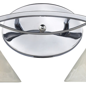 Atlas Elysburg Contemporary 2-Light Vanity Light Fixture - Elegant Design for Modern Bathrooms & Spaces Polished Chrome 18'' WL11288-CH