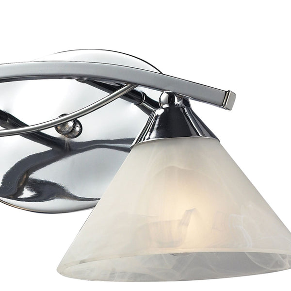 Atlas Elysburg Contemporary 2-Light Vanity Light Fixture - Elegant Design for Modern Bathrooms & Spaces Polished Chrome 18'' WL11288-CH