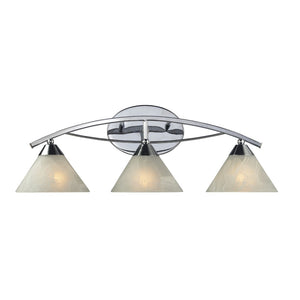 Atlas Elysburg Contemporary 2-Light Vanity Light Fixture - Elegant Design for Modern Bathrooms & Spaces Polished Chrome 25'' WL11289-CH