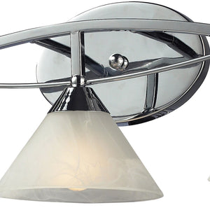 Atlas Elysburg Contemporary 2-Light Vanity Light Fixture - Elegant Design for Modern Bathrooms & Spaces Polished Chrome 25'' WL11289-CH