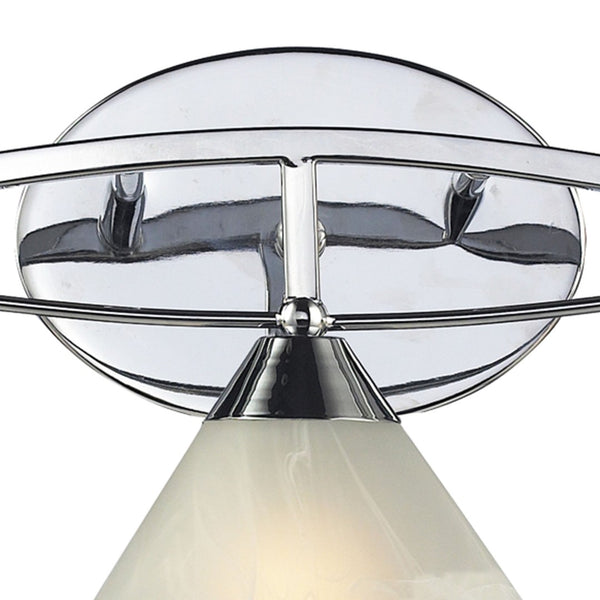 Atlas Elysburg Contemporary 2-Light Vanity Light Fixture - Elegant Design for Modern Bathrooms & Spaces Polished Chrome 25'' WL11289-CH
