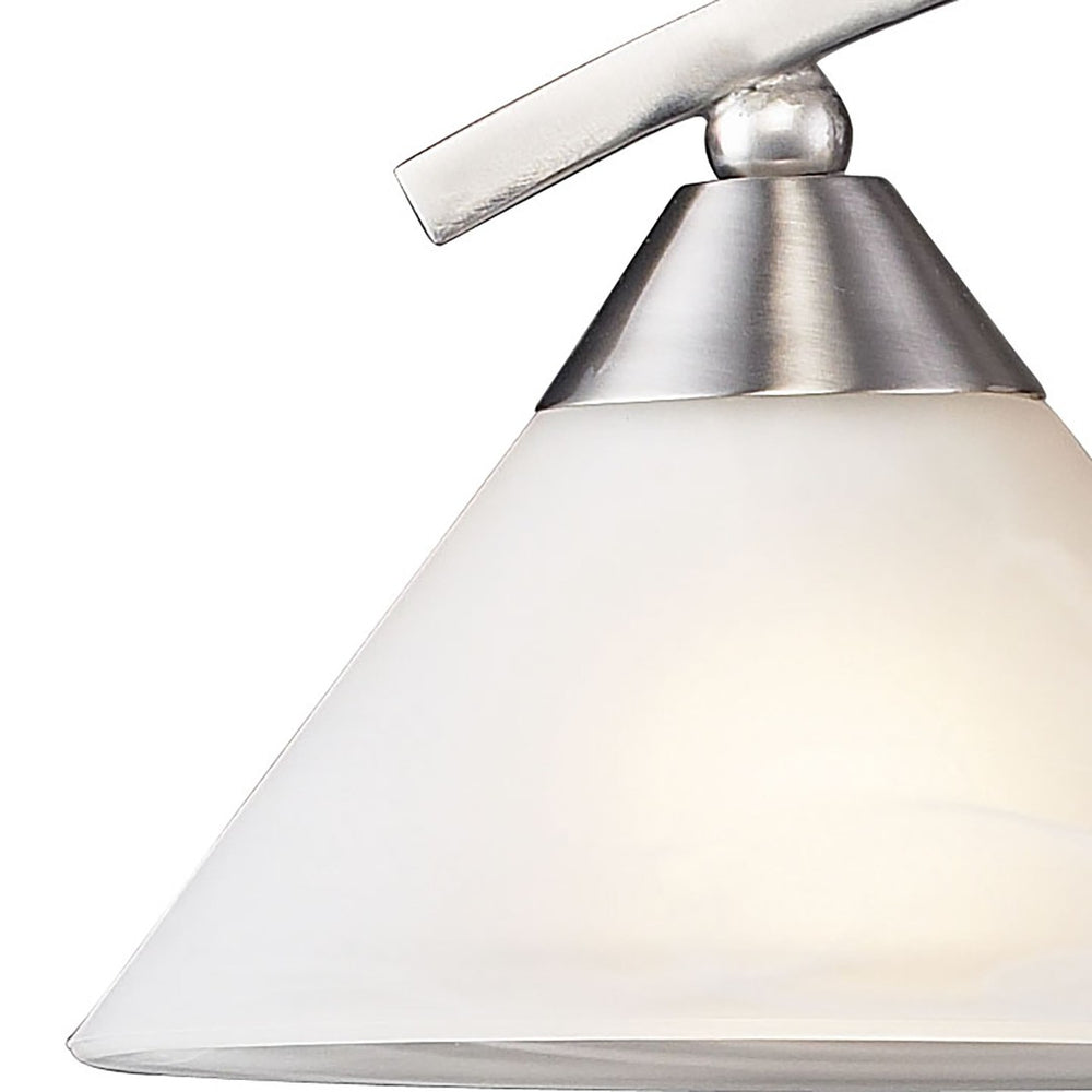 Atlas Elysburg Contemporary 2-Light Vanity Light Fixture - Elegant Design for Modern Bathrooms & Spaces Satin Nickel 25'' WL11289-NK