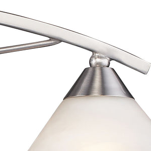Atlas Elysburg Contemporary 2-Light Vanity Light Fixture - Elegant Design for Modern Bathrooms & Spaces Satin Nickel 25'' WL11289-NK