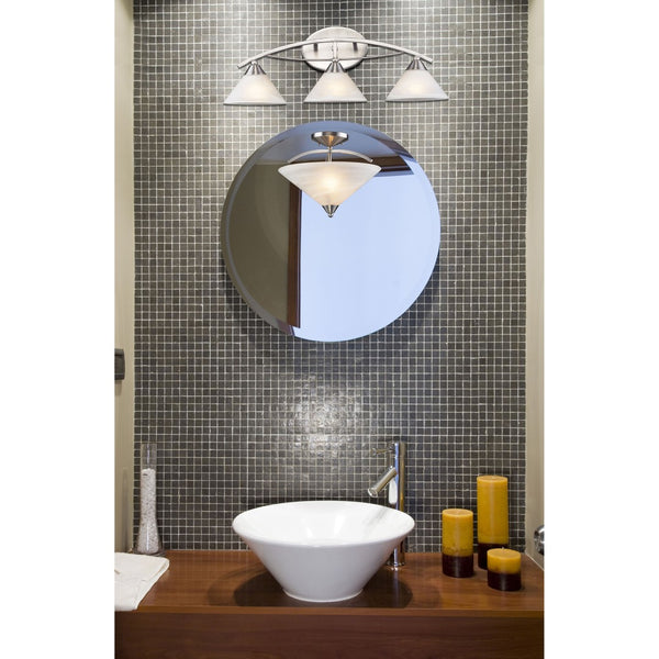 Atlas Elysburg Contemporary 2-Light Vanity Light Fixture - Elegant Design for Modern Bathrooms & Spaces Satin Nickel 25'' WL11289-NK