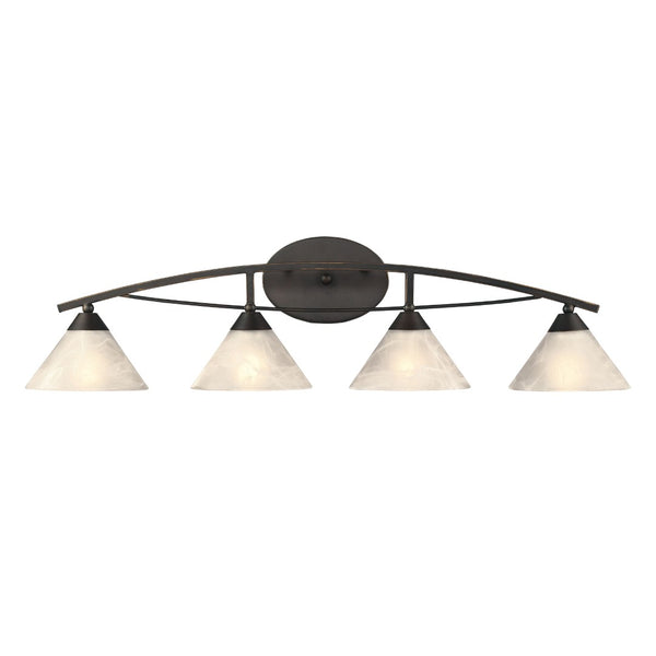 Atlas Elysburg Contemporary 2-Light Vanity Light Fixture - Elegant Design for Modern Bathrooms & Spaces Oil Rubbed Bronze 36'' WL11290-BZ