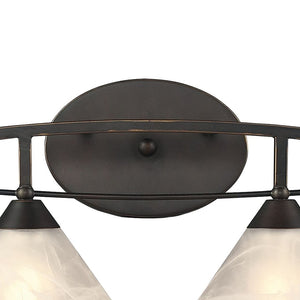 Atlas Elysburg Contemporary 2-Light Vanity Light Fixture - Elegant Design for Modern Bathrooms & Spaces Oil Rubbed Bronze 36'' WL11290-BZ