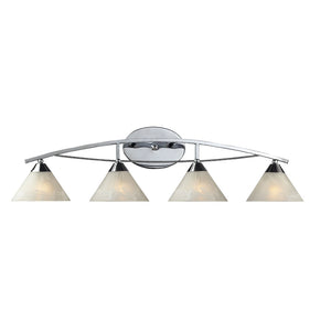 Atlas Elysburg Contemporary 2-Light Vanity Light Fixture - Elegant Design for Modern Bathrooms & Spaces Polished Chrome 36'' WL11290-CH