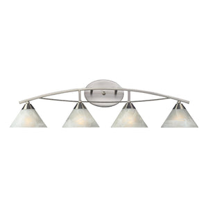 Atlas Elysburg Contemporary 2-Light Vanity Light Fixture - Elegant Design for Modern Bathrooms & Spaces Satin Nickel 36'' WL11290-NK